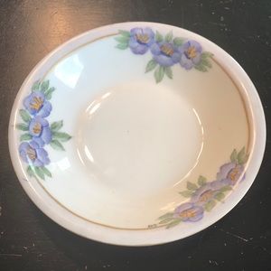 Theodore Haviland Limoges bowl. Unique bowl with small monogram.  7in diameter